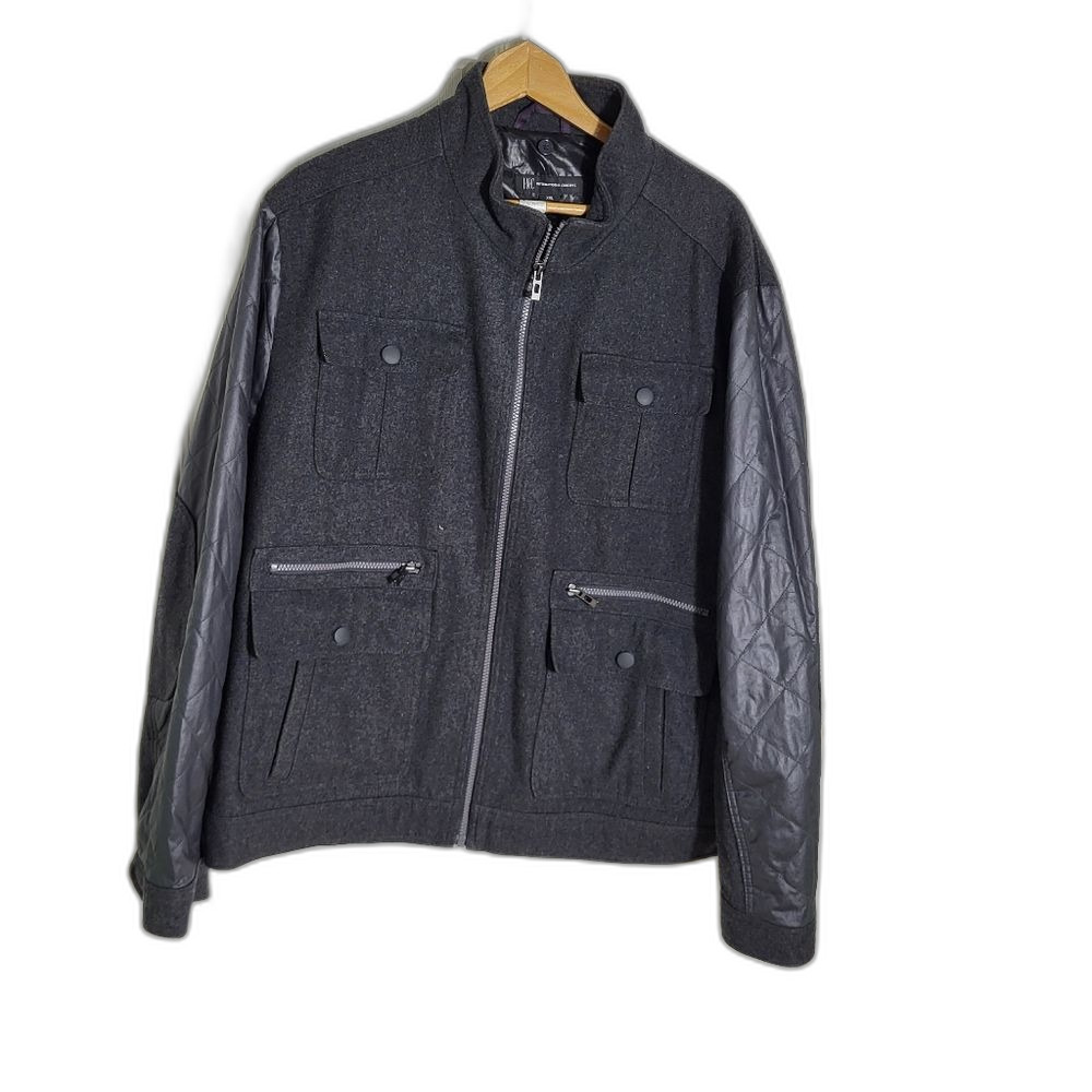 Mens Wool Blend  Utility Jacket - XXL